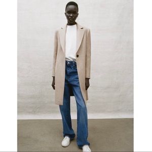 Zara Wool Blend Coat (M)